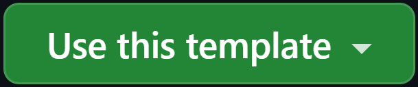 The green "Use this template" button on GitHub.